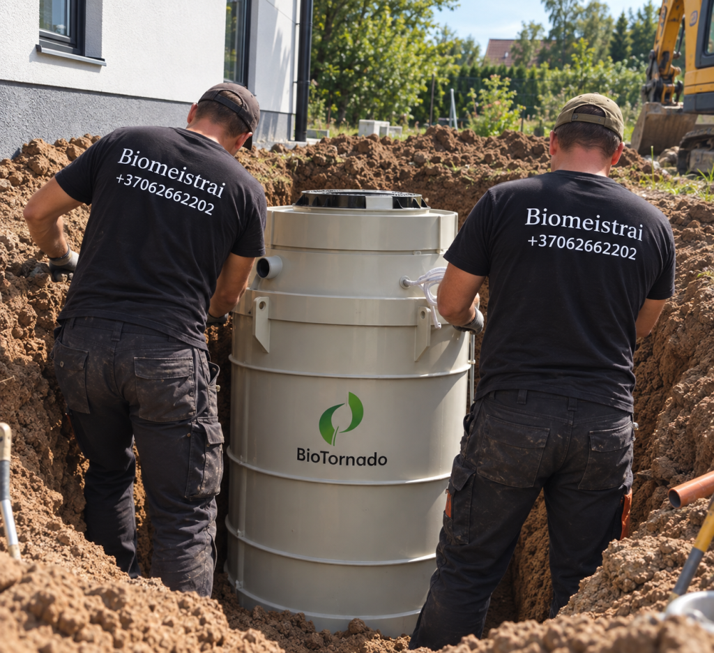 Nuotekų valymo įrenginių montavimas